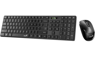 Genius SlimStar 8250 Set klávesnice a myši, bezdrátový, CZ+SK layout, Bluetooth, 2,4GHz, USB, Copilot, černý Genius SlimStar 8250 Set klávesnice a myši, bezdrátový, CZ+SK layout, Bluetooth, 2,4GHz, USB, Copilot, černý
