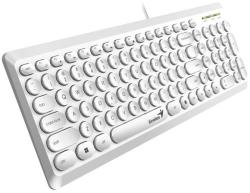 GENIUS Slimstar Q200 Klávesnice, drátová, USB, CZ+SK layout, bílá GENIUS Slimstar Q200 Klávesnice, drátová, USB, CZ+SK layout, bílá