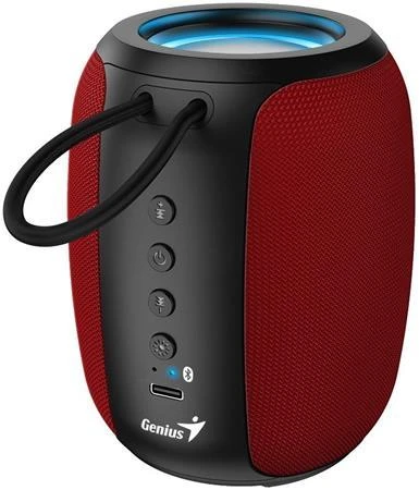 Genius SP-915BT Reproduktor, bezdrátový, Bluetooth, 5W, LED podsv.,USB-C,výdrž až 6 hod.,mikrofon, podpora Copilot,červeno-černá Genius SP-915BT Reproduktor, bezdrátový, Bluetooth, 5W, LED podsv.,USB-C,výdrž až 6 hod.,mikrofon, podpora Copilot,červeno-černá