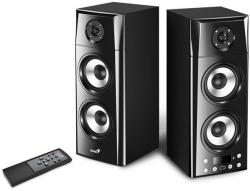 Genius SP-HF2800 BT, Reproduktory, 2.0, 60W, Bluetooth, TWS technologie, dřevěné, USB, dálkové ovládání, černé Genius SP-HF2800 BT, Reproduktory, 2.0, 60W, Bluetooth, TWS technologie, dřevěné, USB, dálkové ovládání, černé