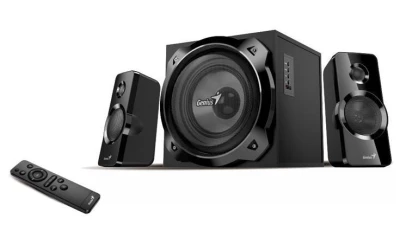 Genius SW-2.1 1850BT, Reproduktory, 2.1, 50W, Bluetooth, RCA, dálkové ovládání, černé Genius SW-2.1 1850BT, Reproduktory, 2.1, 50W, Bluetooth, RCA, dálkové ovládání, černé