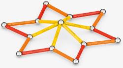 GEOMAG Classic oranžová 42 dílků Eko magnetická (stavebnice)