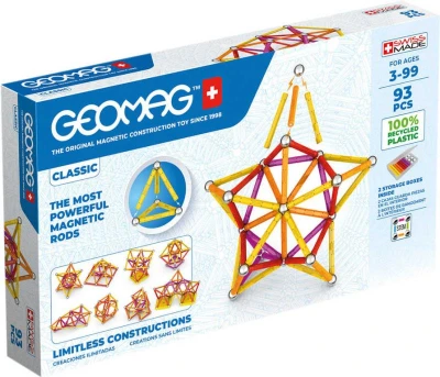 Geomag Classic oranžová 93 dílků Eko magnetická (stavebnice)