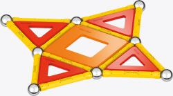 GEOMAG Classic Panels oranžová 35 dílků Eko magnetická (stavebnice)