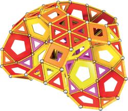 GEOMAG Classic Panels oranžová 388 dílků Eko magnetická (stavebnice)