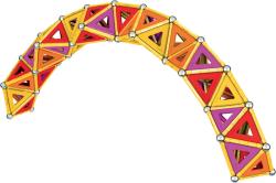GEOMAG Classic Panels oranžová 388 dílků Eko magnetická (stavebnice)