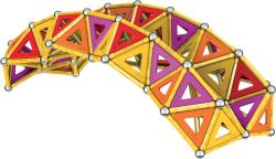 GEOMAG Classic Panels oranžová 388 dílků Eko magnetická (stavebnice)