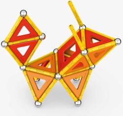 GEOMAG Classic Panels oranžová 78 dílků Eko magnetická (stavebnice)