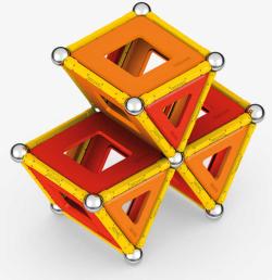 GEOMAG Classic Panels oranžová 78 dílků Eko magnetická (stavebnice)
