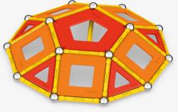 GEOMAG Classic Panels oranžová 78 dílků Eko magnetická (stavebnice)