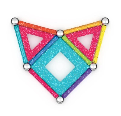 Geomag Glitter 22 dílků třpytivá Eko magnetická (stavebnice)