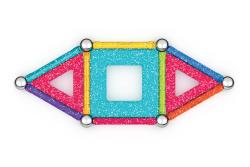 GEOMAG Glitter 22 dílků třpytivá Eko magnetická (stavebnice)