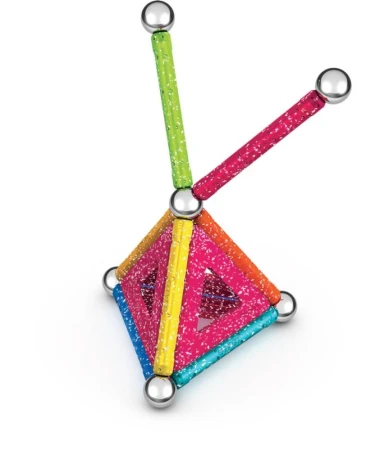 Geomag Glitter 22 dílků třpytivá Eko magnetická (stavebnice)