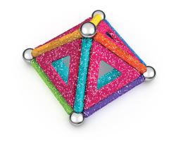 GEOMAG Glitter 22 dílků třpytivá Eko magnetická (stavebnice)