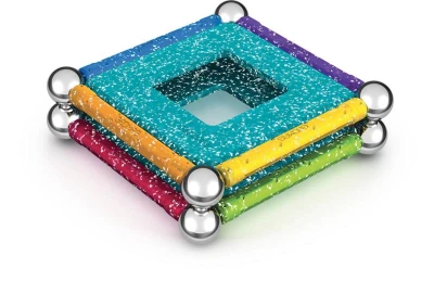 Geomag Glitter 22 dílků třpytivá Eko magnetická (stavebnice)
