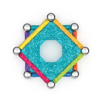 Geomag Glitter 22 dílků třpytivá Eko magnetická (stavebnice)