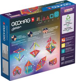 GEOMAG Glitter 35 dílků třpytivá Eko magnetická (stavebnice)