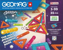 GEOMAG Glitter 35 dílků třpytivá Eko magnetická (stavebnice)