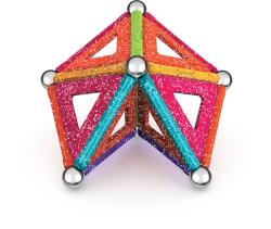 GEOMAG Glitter 35 dílků třpytivá Eko magnetická (stavebnice)