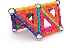 GEOMAG Glitter 35 dílků třpytivá Eko magnetická (stavebnice)