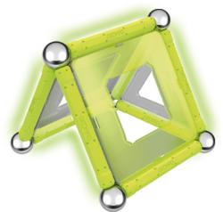 GEOMAG Glow 22 dílků ve tmě svítící magnetická (stavebnice)