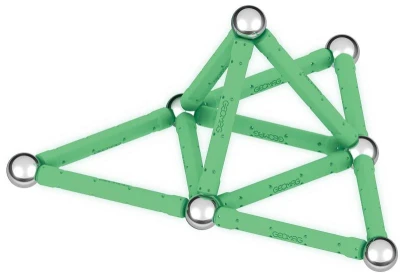 Geomag Glow 25 dílků ve tmě svítící Eko magnetická (stavebnice)
