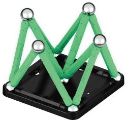 GEOMAG Glow 25 dílků ve tmě svítící Eko magnetická (stavebnice)