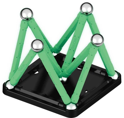 Geomag Glow 25 dílků ve tmě svítící Eko magnetická (stavebnice)