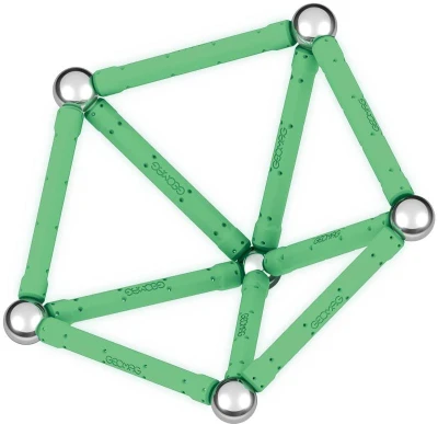 Geomag Glow 25 dílků ve tmě svítící Eko magnetická (stavebnice)