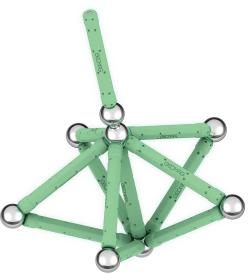 GEOMAG Glow 25 dílků ve tmě svítící Eko magnetická (stavebnice)
