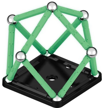 Geomag Glow 25 dílků ve tmě svítící Eko magnetická (stavebnice)