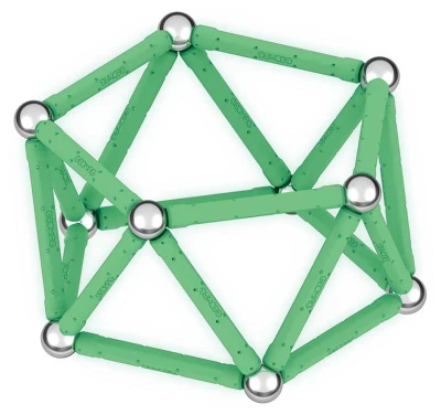 Geomag Glow 42 dílků ve tmě svítící Eko magnetická (stavebnice)