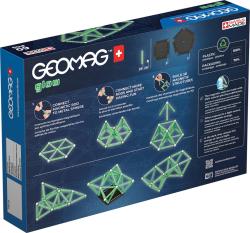 GEOMAG Glow 60 dílků ve tmě svítící Eko magnetická (stavebnice)