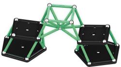 GEOMAG Glow 60 dílků ve tmě svítící Eko magnetická (stavebnice)