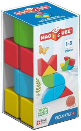 Geomag Magicube Blocks baby magnetická stavebnice 24 dílků