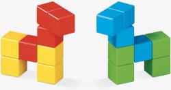 GEOMAG Magicube Green Line Eco kostky barevné 16ks (stavebnice)