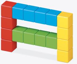 GEOMAG Magicube Green Line Eco kostky barevné 16ks (stavebnice)