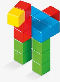 GEOMAG Magicube Green line Eko baby kostky barevné magnetické set 24ks