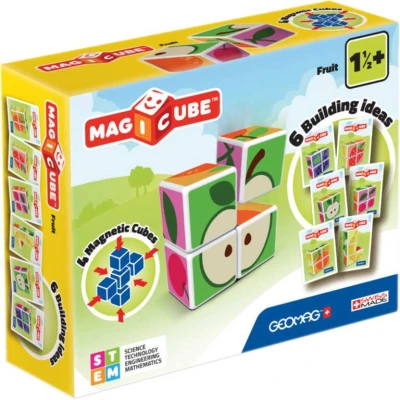 Geomag Magicube Ovoce baby obrázkové kostky magnetické 4ks
