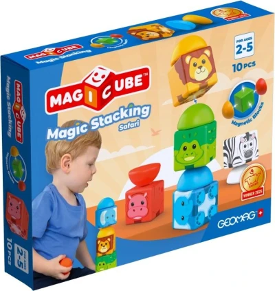 Geomag Magicube Safari magnetická stohovací baby (stavebnice)
