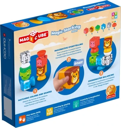 Geomag Magicube Safari magnetická stohovací baby (stavebnice)