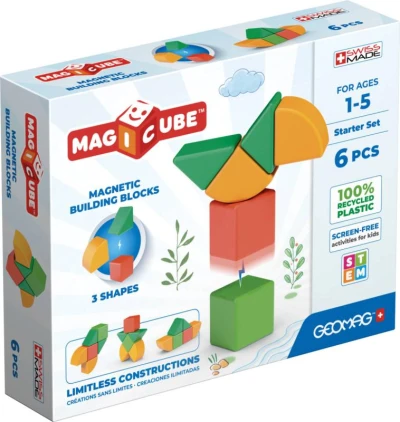 Geomag Magicube Shapes baby magnetická stavebnice 6 dílků