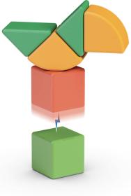 GEOMAG Magicube Shapes baby magnetická stavebnice 6 dílků