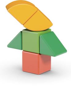 GEOMAG Magicube Shapes baby magnetická stavebnice 6 dílků