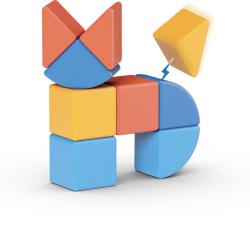 GEOMAG Magicube Shapes baby magnetická stavebnice 9 dílků