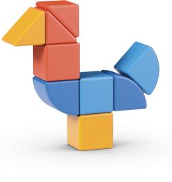 GEOMAG Magicube Shapes baby magnetická stavebnice 9 dílků