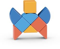 GEOMAG Magicube Shapes baby magnetická stavebnice 9 dílků