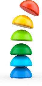 GEOMAG Magicube Stacking baby magnetická stavebnice 6 dílků