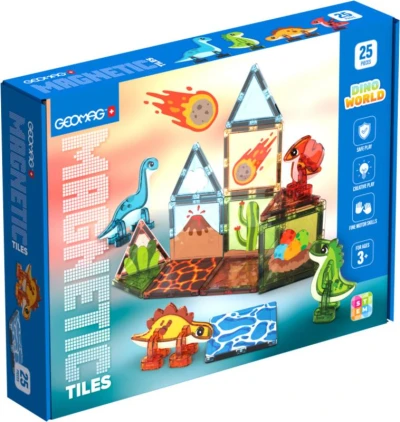 Geomag Magnetic Tiles Dino 25 dílků magnetická (stavebnice)