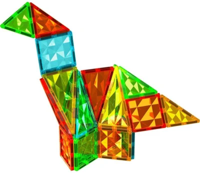 Geomag Magnetic Tiles Gems raketa 32 dílků magnetická (stavebnice)